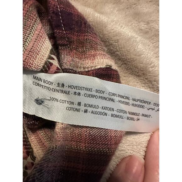 Ariat Real Relaxed Button Down Flannel Women's Size XL Western Cowgirl Patterned - Picture 4 of 6